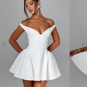 Elegant White Off-Shoulder Dress